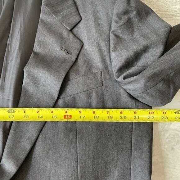 Hickey Freeman Boardroom Blazer Sports Coat Suit Jacket Wool 42Reg Two Button - Picture 9 of 13